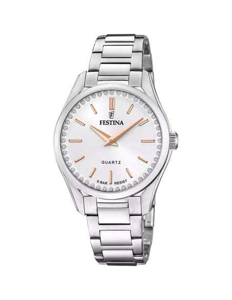 Reloj para Mujer con Esfera Plata y Circonitas - Festina F20583/1
