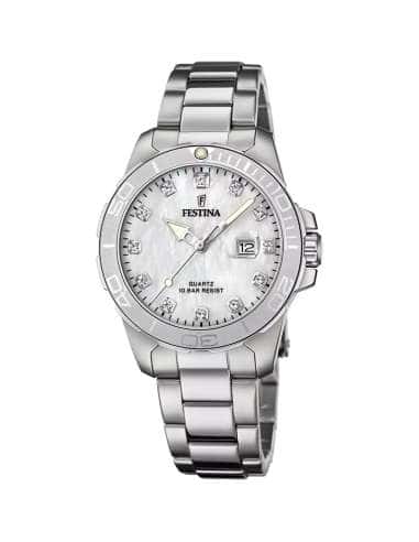 Reloj para Mujer  con Esfera Nacar y Circonitas - Festina F20503/1