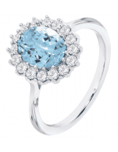 Anillo para Mujer rosetón con Circonitas Plata de Ley - Lotus LP3459-3/518