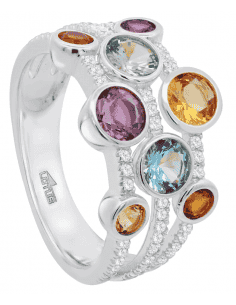 Anillo para Mujer con circonitas y Piedras Plata de Ley - Lotus LP3878-3/118
