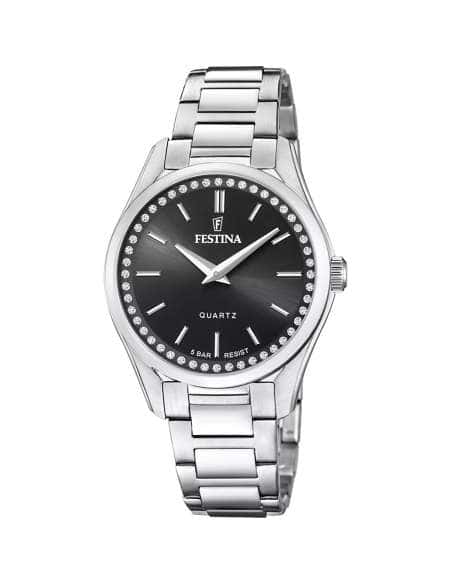 Reloj para Mujer  con Esfera negra y circonitas - Festina F20583/4