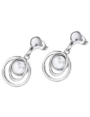 Pendientes para Mujer con perla de Acero - Lotus LS1992/4/1