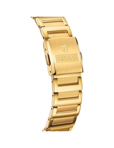 Reloj para Mujer Rectangular Dorado con Esfera nacar - Festina F20680/2