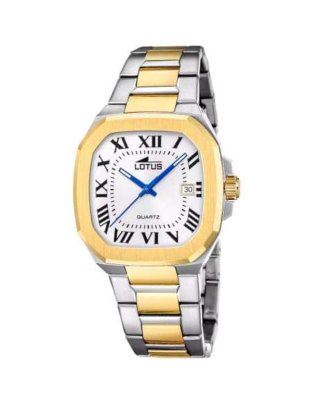 Reloj para Hombre Square esfera Blanca nº romanos - Lotus 19048/1