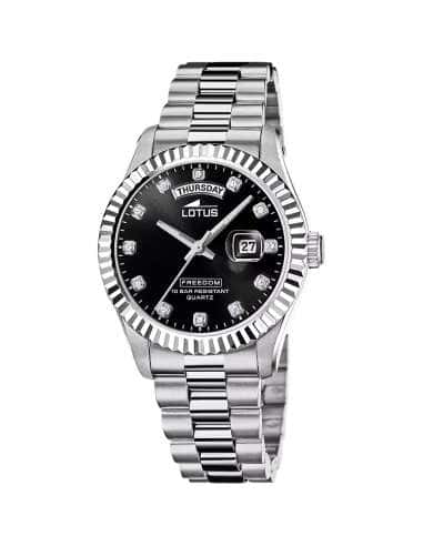 Reloj para Hombre Freedom con esfera Negra - Lotus 118854/7