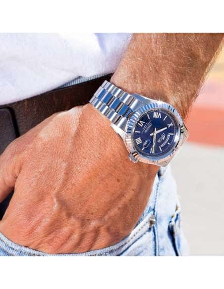 Reloj para Hombre Esfera Azul y Correa de Acero - Lotus 18854/2