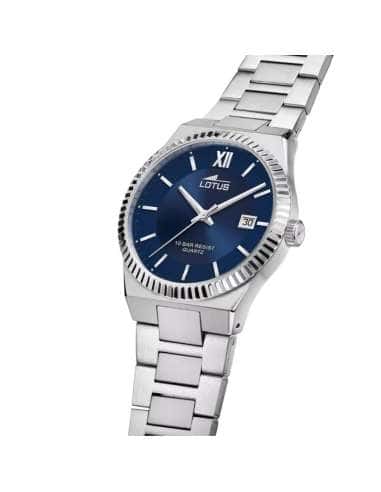Reloj para Hombre Esfera Azul y Correa de Acero - Lotus 18835/2