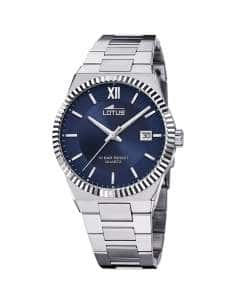 Reloj para Hombre Esfera Azul y Correa de Acero - Lotus 18835/2