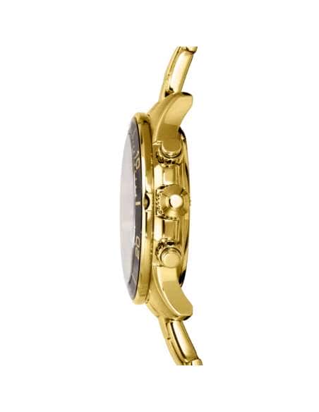 Reloj para Hombre Cronógrafo Dorado con Esfera Negra - Lotus 18758/3