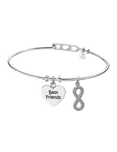 Pulsera para Mujer Mejores Amigos de Acero -...