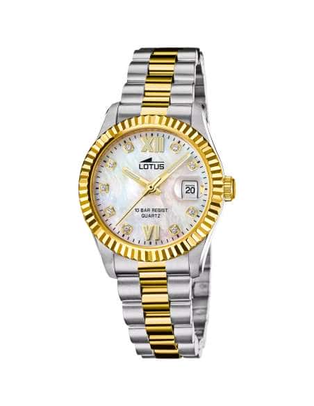Reloj para Mujer Esfera Champagne y circonitas - Lotus 19045/2