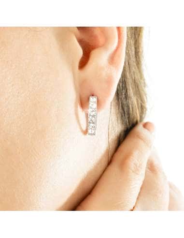 Pendientes para Mujer en forma de Aro con...