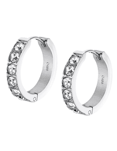 Pendientes para Mujer en forma de Aro con Circonitas Acero - Lotus LS2354/4/1