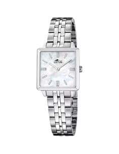 Pack Reloj y Complementos para Mujer 2Gether Esfera Cuadrada nacar con Pulsera de Regalo - Lotus 19010/1