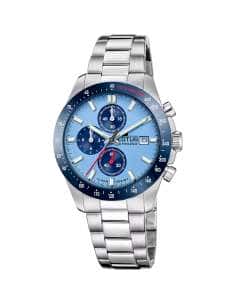 Reloj para Hombre Cronógrafo  Esfera Azul y Correa de Acero - Lotus 18994/2