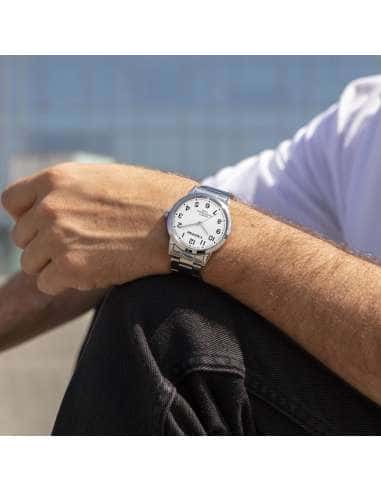 Reloj para Hombre Esfera Blanca y Correa de Acero - Calypso K5858/1