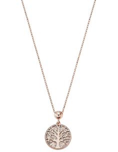 Collar para Mujer Arbol de la Vida con Circonitas Acero Rosa - Lotus LS2225/1/2