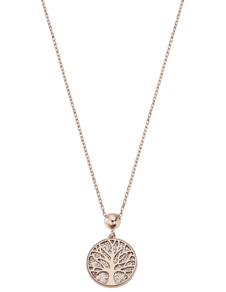 Collar para Mujer Arbol de la Vida con Circonitas Acero Rosa - Lotus LS2225/1/2