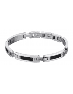 Pulsera para Hombre Eslabones con detalles en Negro Acero - Lotus LS1650/2/1