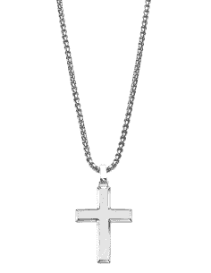 Collar para Hombre Cruz lisa de Acero - Lotus LS2453/1/1