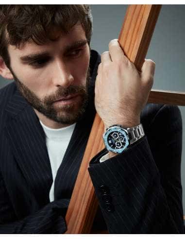 Reloj para Hombre  Viceroy Cronógrafo Caja Bicolor Acero/IP Azul y Brazalete de Acero - Viceroy 46849-37