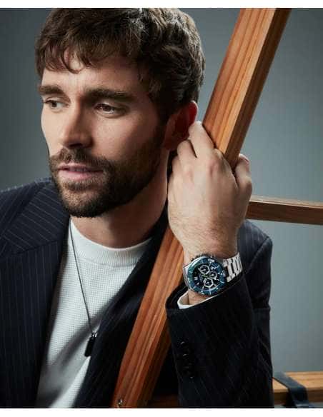 Reloj para Hombre  Viceroy Cronógrafo Caja Bicolor Acero/IP Azul y Brazalete de Acero - Viceroy 46849-37