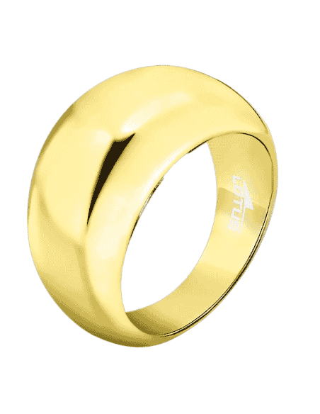Anillo para Mujer Voluminoso de Acero Dorado - Lotus LS2440/3/216