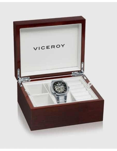 Reloj para Hombre  Automático Esqueleto y Brazalete de Acero - Viceroy 45113-57