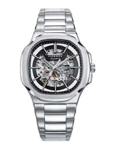 Reloj para Hombre  Automático Esqueleto y Brazalete de Acero - Viceroy 45113-57