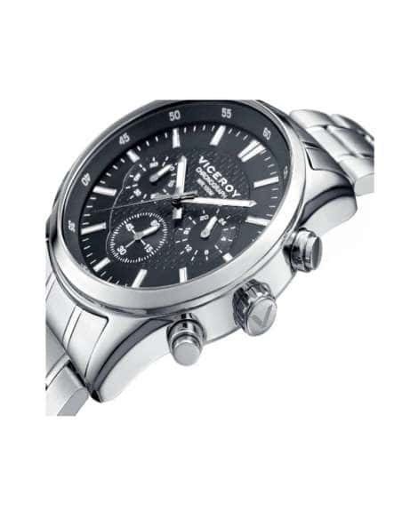 Reloj para Hombre Cronógrafo de Acero con Esfera Negra - Viceroy 401017-57