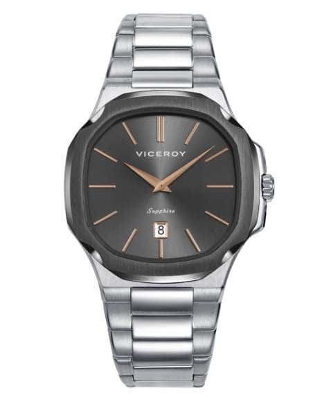 Reloj para Hombre Esfera Negra y Brazalete de Acero - Viceroy 45111-17