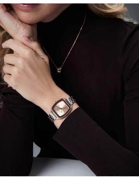 Reloj para Mujer Esfera Rosada con Caja y Brazalete de Acero bitono Rosado  - Viceroy 42454-77