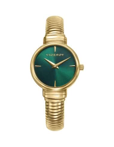 Reloj para Mujer Acero IP Dorado con Esfera Verde - Viceroy 401314-67