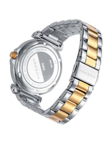Reloj para Mujer Caja y Brazalete Bitono Acero & IP Dorado con Esfera Verde - Viceroy 401308-67
