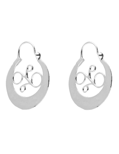 Pendientes Aro canario –Plata de ley