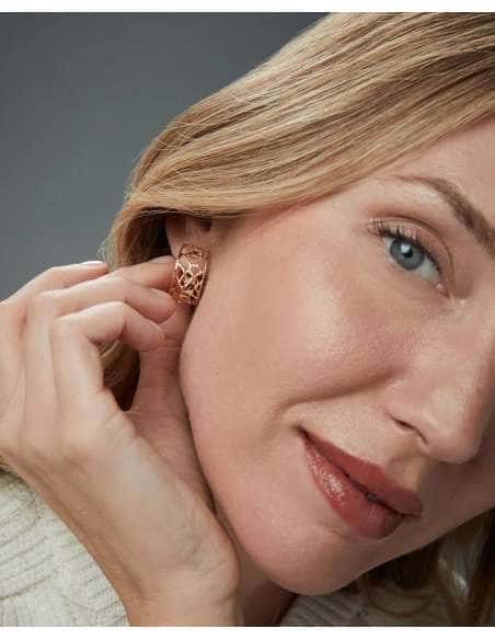 Pendientes Aro para Mujer en plata Bañado en Oro y Circonita - Viceroy 2350E100-30