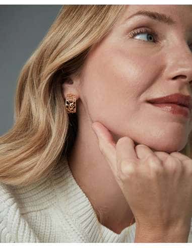 Pendientes Aro para Mujer en plata Bañado en Oro y Circonita - Viceroy 2350E100-30
