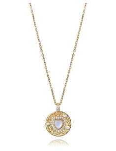 Collar para Mujer de Plata con Baño de Oro Aros Enlazados con Circonitas - Viceroy 2362C100-90