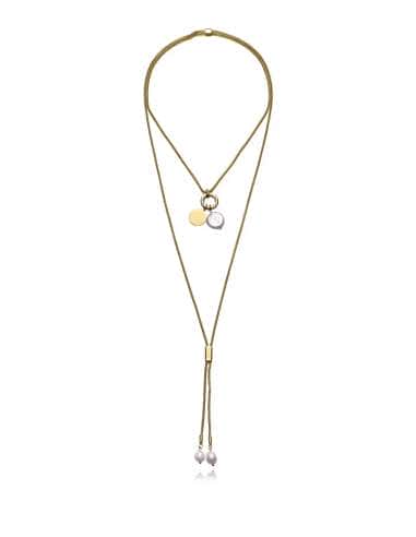 Collar para Mujer de Acero con Perlas Naturales - Viceroy 14344C01012