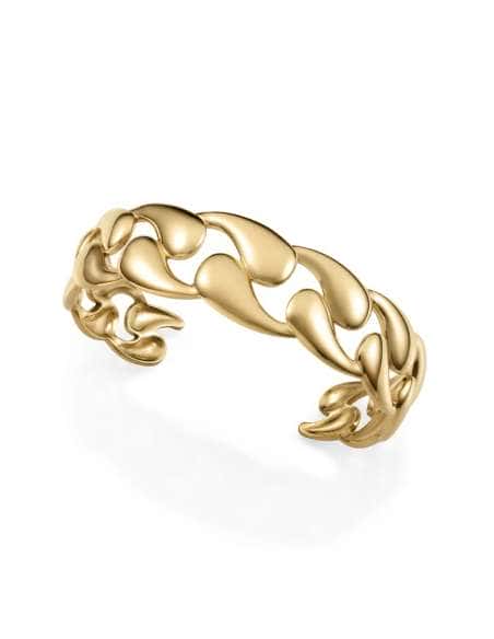 Pulsera Aro para Mujer de Acero Ip dorado rígida abierta diseño de eslabones - Viceroy 5416P01012