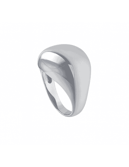 Anillo para Mujer de Plata Rodio Círculo Liso - Salvatore 268S0012/16