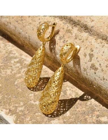 Pendientes para Mujer de Plata Chapada en...
