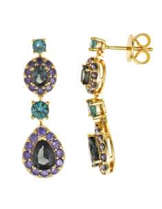 Pendientes para Mujer de Plata Chapada en Dorado - Salvatore 136A0744