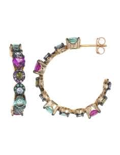 Pendientes para Mujer de Plata Chapada en Oro Rosa - Salvatore 234A0079