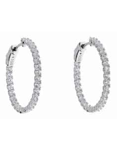 Pendientes para Mujer de Plata Rodiada y Circonitas  - Salvatore 151A0093