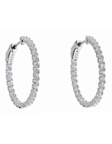 Pendientes para Mujer de Plata Rodiada y Circonitas  - Salvatore 151A0093