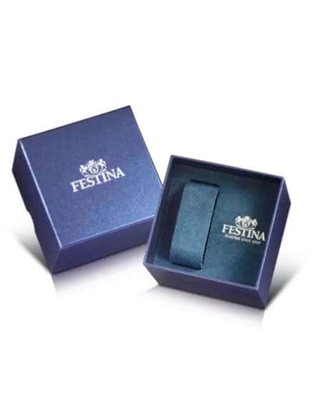 Reloj para Hombre Clásico en Acero Dorado con Esfera Blanca - Festina F20513/2