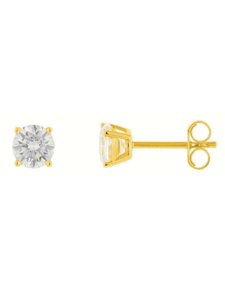 Pendientes para Mujer de Plata Chapada en Dorado - Salvatore 103A0115