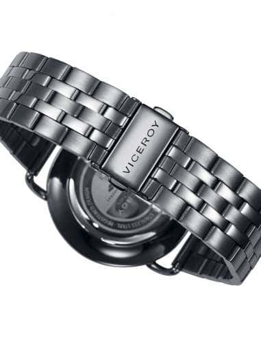 Reloj para Hombre Acero Negro con Esfera...
