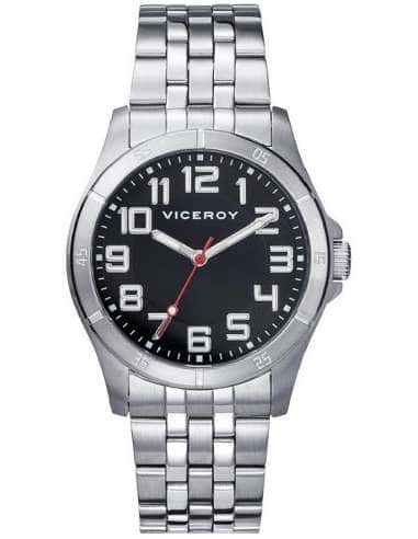 Reloj para Niño con Correa de Acero y Esfera Negra - Viceroy 432321-55